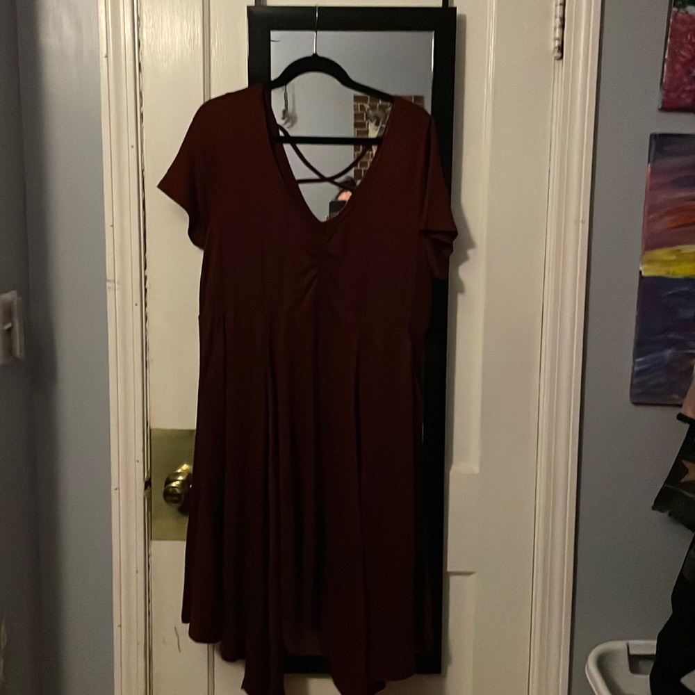 Maroon midi dress from torrid